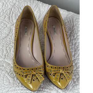 Miu Miu Yellow Women's Shoes